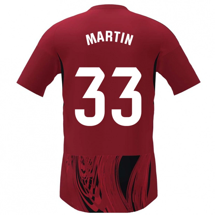 Danxen Dames Aarón Martin #33 Rood Zwart Thuisshirt Thuistenue 2025/26 T-Shirt