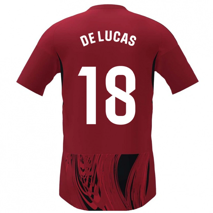 Danxen Dames Alejandro De Lucas #18 Rood Zwart Thuisshirt Thuistenue 2025/26 T-Shirt