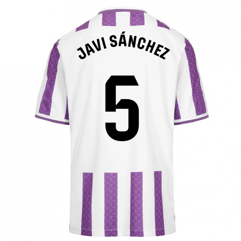 Danxen Dames Javi Sánchez #5 Paars Wit Thuisshirt Thuistenue 2025/26 T-Shirt