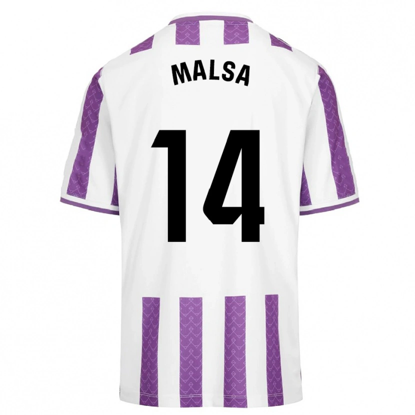Danxen Dames Mickaël Malsa #14 Paars Wit Thuisshirt Thuistenue 2025/26 T-Shirt