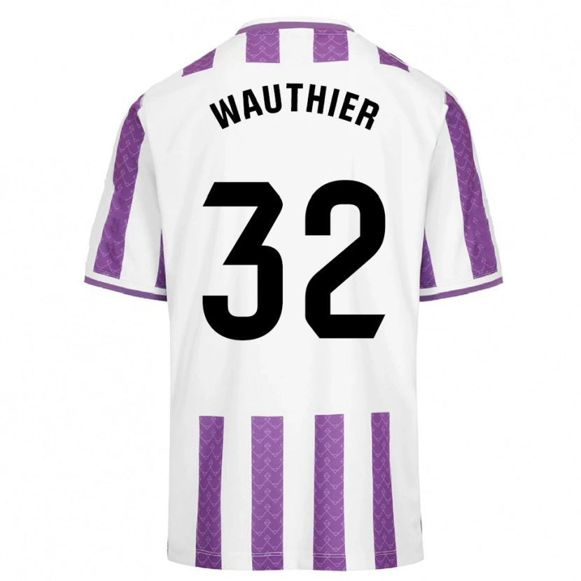 Danxen Dames Hugo Wauthier #32 Paars Wit Thuisshirt Thuistenue 2025/26 T-Shirt