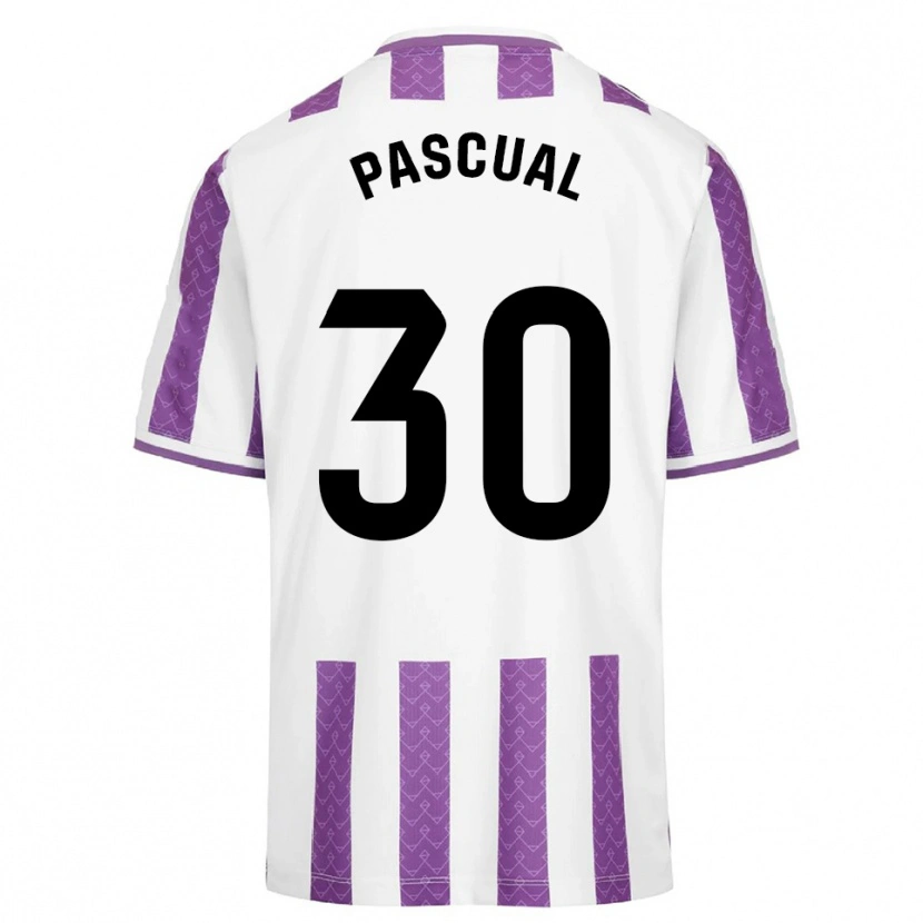 Danxen Dames Adrián Pascual #30 Paars Wit Thuisshirt Thuistenue 2025/26 T-Shirt