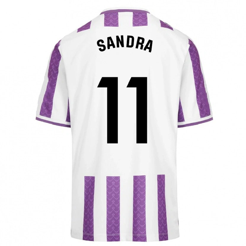 Danxen Dames Sandra Luengo González #11 Paars Wit Thuisshirt Thuistenue 2025/26 T-Shirt