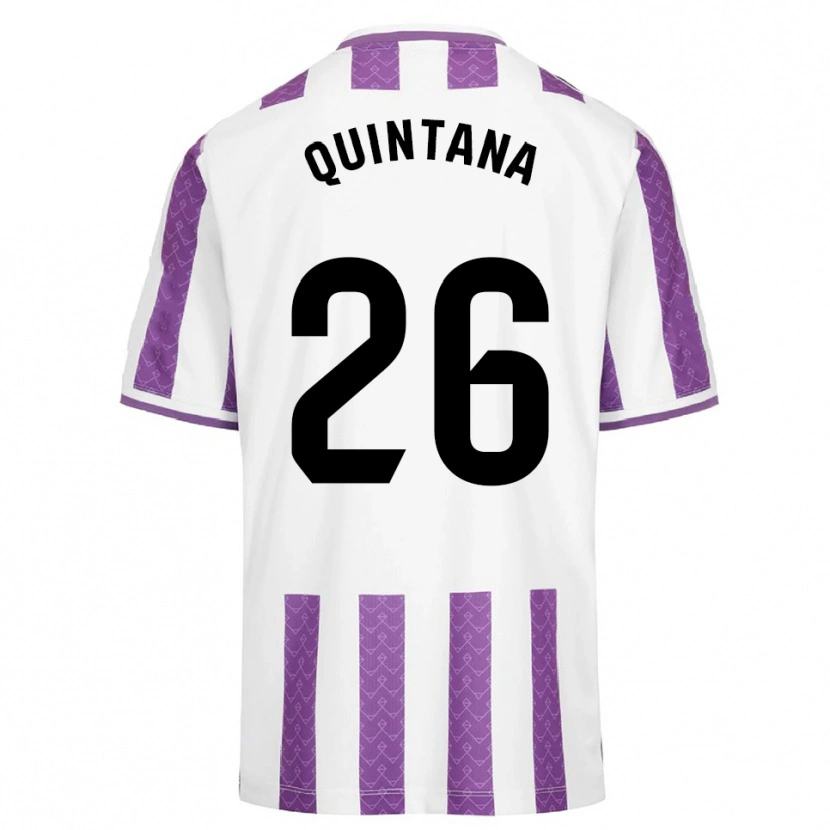 Danxen Dames Alberto Quintana #26 Paars Wit Thuisshirt Thuistenue 2025/26 T-Shirt