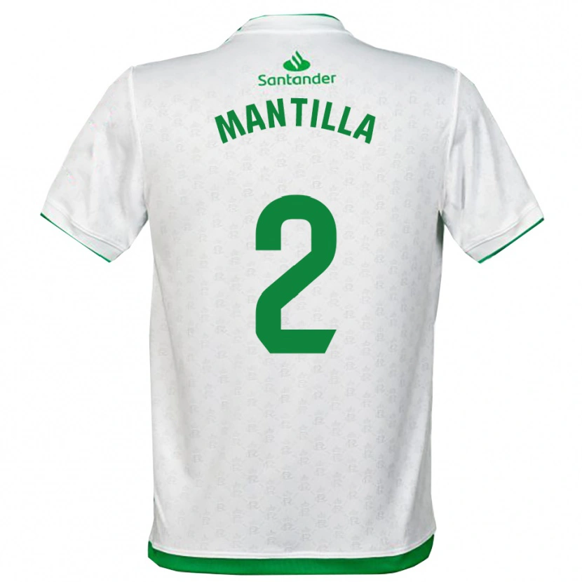 Danxen Dames Álvaro Mantilla #2 Groen Wit Thuisshirt Thuistenue 2025/26 T-Shirt