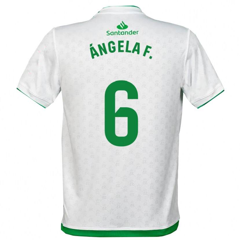 Danxen Dames Ángela Fernández Fraile #6 Groen Wit Thuisshirt Thuistenue 2025/26 T-Shirt