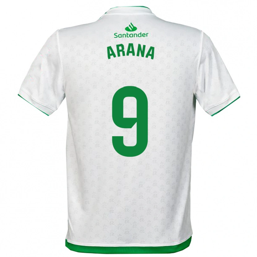 Danxen Dames Juan Carlos Arana #9 Groen Wit Thuisshirt Thuistenue 2025/26 T-Shirt