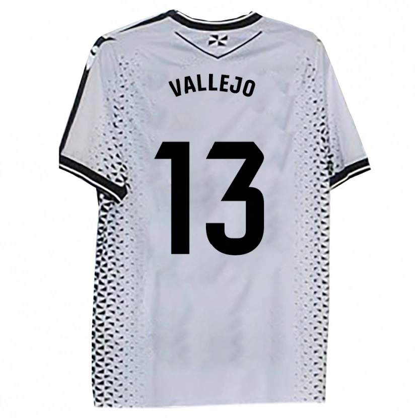 Danxen Dames Guillermo Vallejo #13 Wit Zwart Thuisshirt Thuistenue 2025/26 T-Shirt