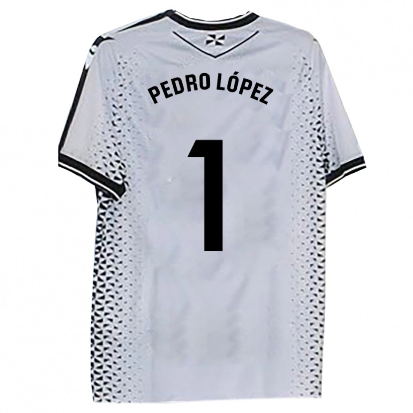 Danxen Dames Pedro López #1 Wit Zwart Thuisshirt Thuistenue 2025/26 T-Shirt