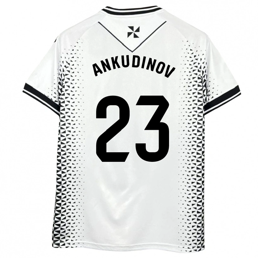 Danxen Dames Danil Ankudinov #23 Wit Zwart Thuisshirt Thuistenue 2025/26 T-Shirt