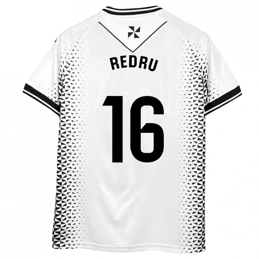 Danxen Dames Carlos Redru #16 Wit Zwart Thuisshirt Thuistenue 2025/26 T-Shirt
