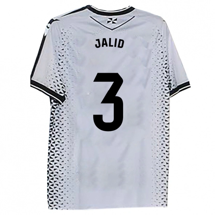 Danxen Dames Jalid #3 Wit Zwart Thuisshirt Thuistenue 2025/26 T-Shirt