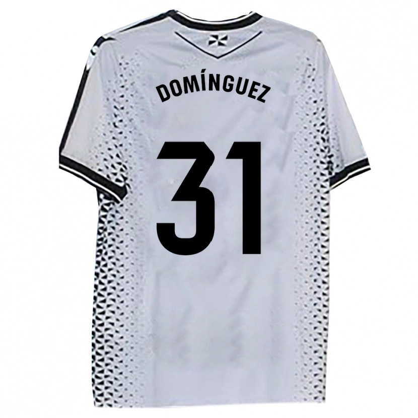 Danxen Dames Curro Domínguez #31 Wit Zwart Thuisshirt Thuistenue 2025/26 T-Shirt