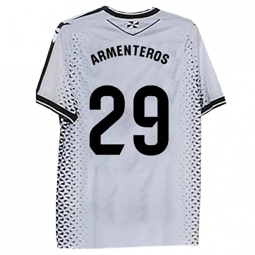 Danxen Dames Víctor Armenteros #29 Wit Zwart Thuisshirt Thuistenue 2025/26 T-Shirt