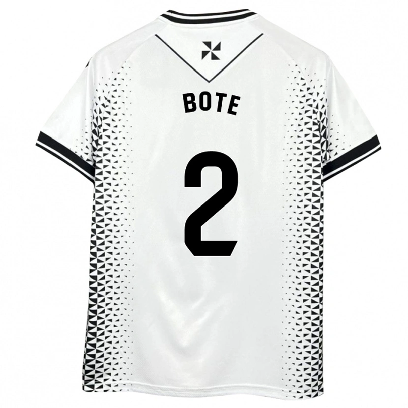 Danxen Dames Jorge Bote #2 Wit Zwart Thuisshirt Thuistenue 2025/26 T-Shirt