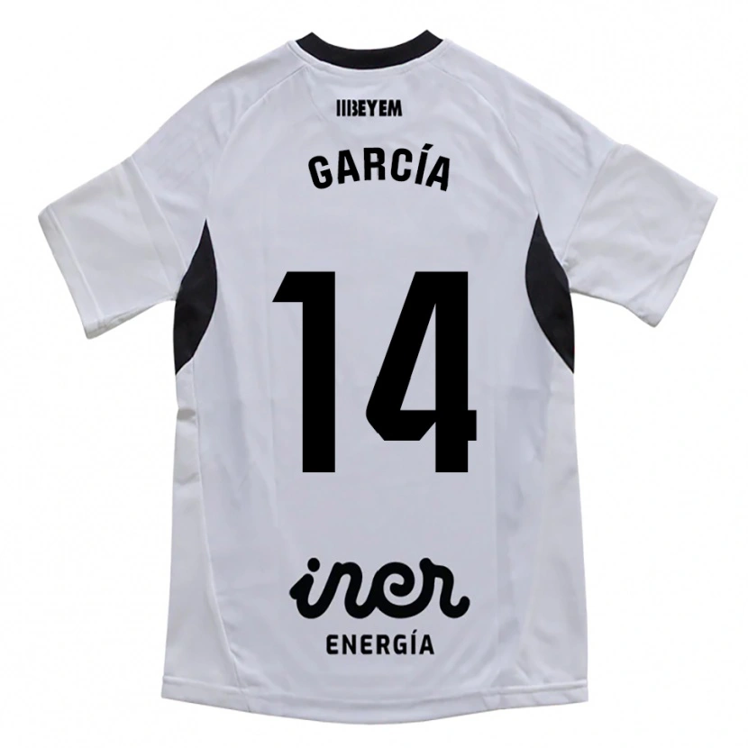 Danxen Dames Jon García #14 Wit Paars Thuisshirt Thuistenue 2025/26 T-Shirt