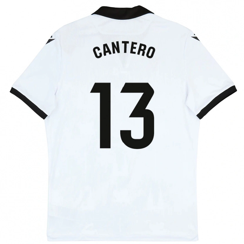 Danxen Dames Ander Cantero #13 Wit Zwart Thuisshirt Thuistenue 2025/26 T-Shirt