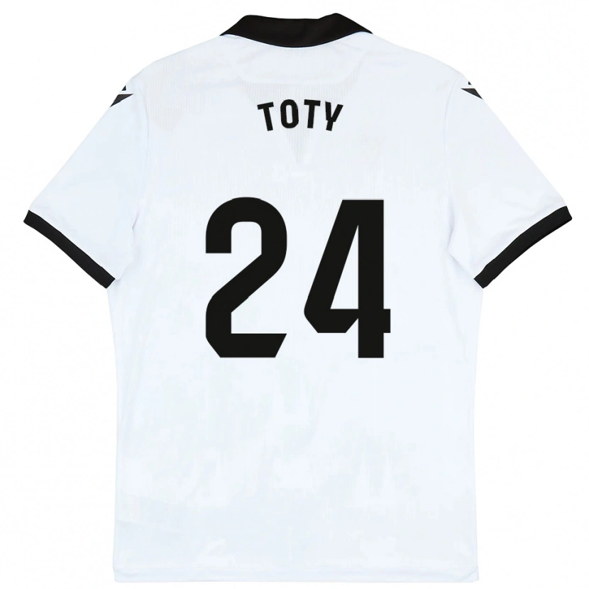 Danxen Dames Lasme Toty #24 Wit Zwart Thuisshirt Thuistenue 2025/26 T-Shirt