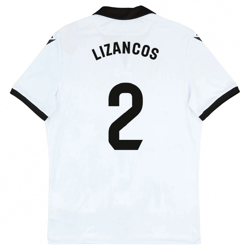 Danxen Dames Álex Lizancos #2 Wit Zwart Thuisshirt Thuistenue 2025/26 T-Shirt