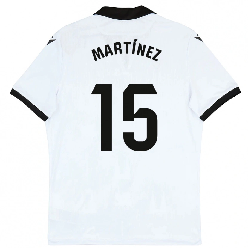 Danxen Dames Iván Martínez #15 Wit Zwart Thuisshirt Thuistenue 2025/26 T-Shirt