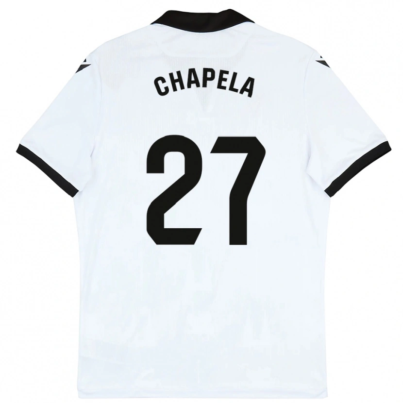 Danxen Dames Iván Chapela #27 Wit Zwart Thuisshirt Thuistenue 2025/26 T-Shirt