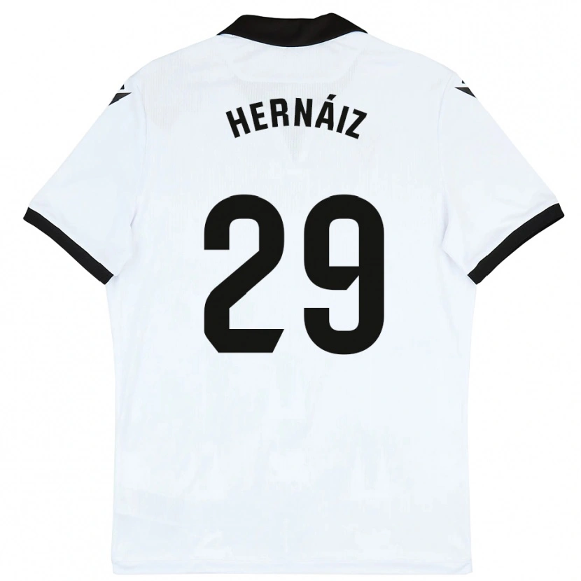 Danxen Dames David Hernáiz #29 Wit Zwart Thuisshirt Thuistenue 2025/26 T-Shirt