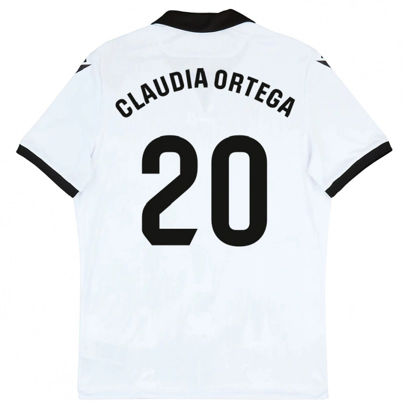 Danxen Dames Claudia Ortega #20 Wit Zwart Thuisshirt Thuistenue 2025/26 T-Shirt