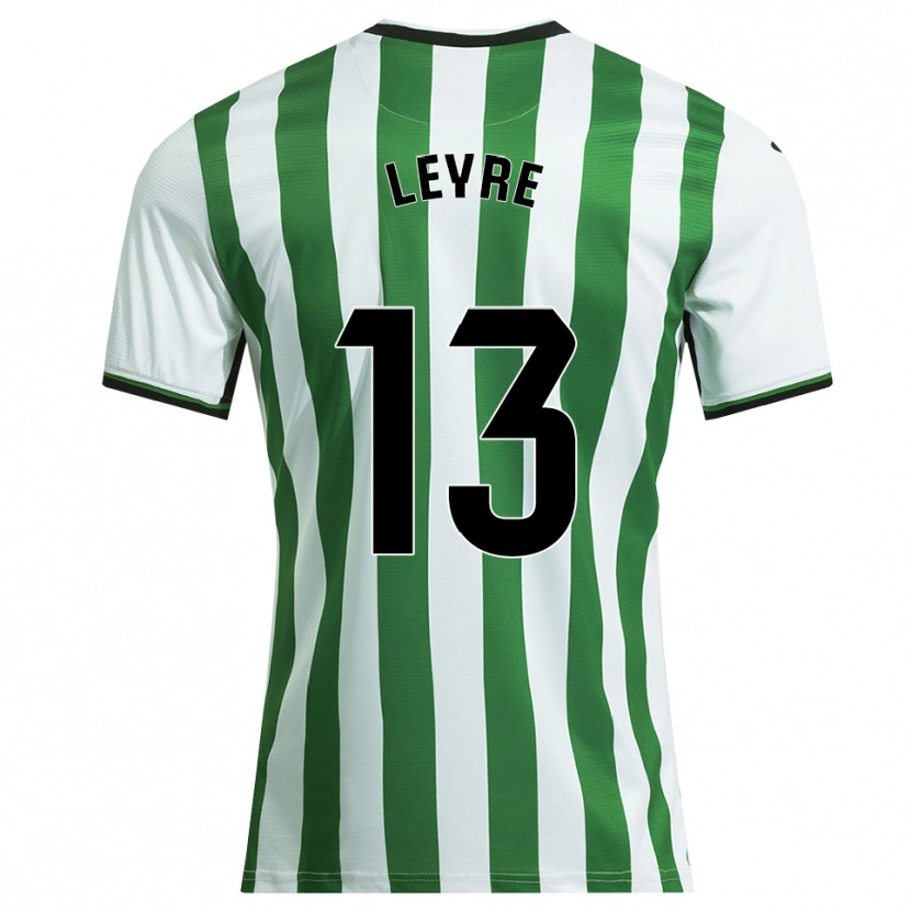 Danxen Dames Leyre Sánchez López #13 Wit Groen Thuisshirt Thuistenue 2025/26 T-Shirt