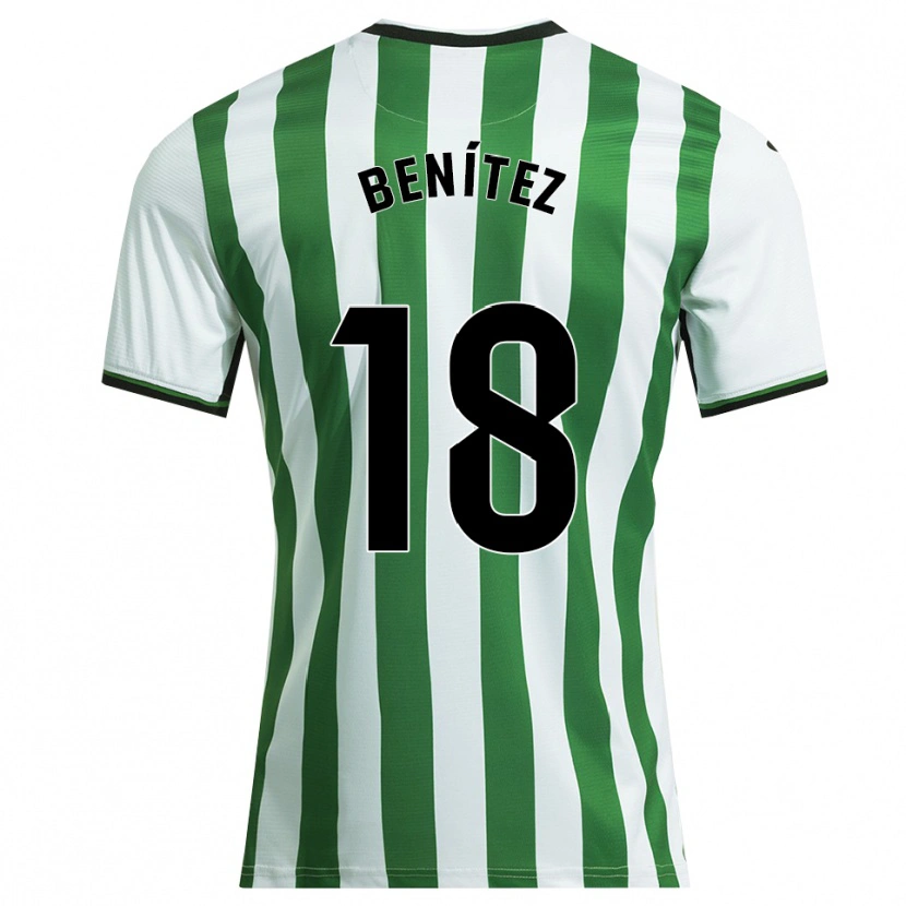 Danxen Dames Paco Benítez #18 Wit Groen Thuisshirt Thuistenue 2025/26 T-Shirt