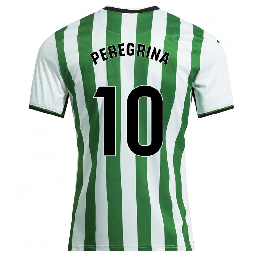 Danxen Dames Mario Peregrina #10 Wit Groen Thuisshirt Thuistenue 2025/26 T-Shirt