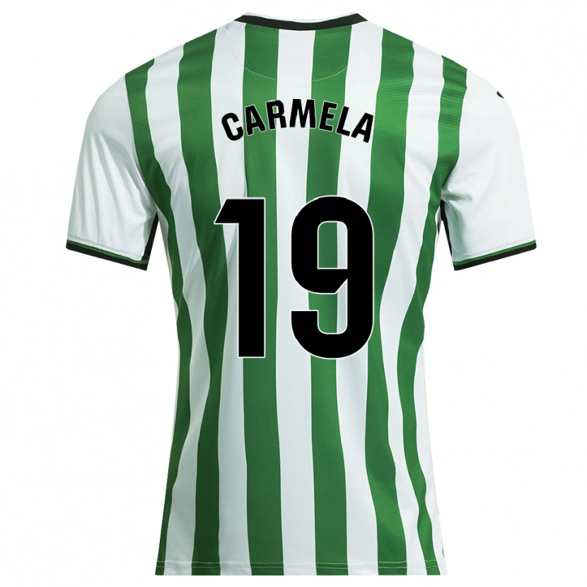 Danxen Dames Carmen Ligero Fernández #19 Wit Groen Thuisshirt Thuistenue 2025/26 T-Shirt