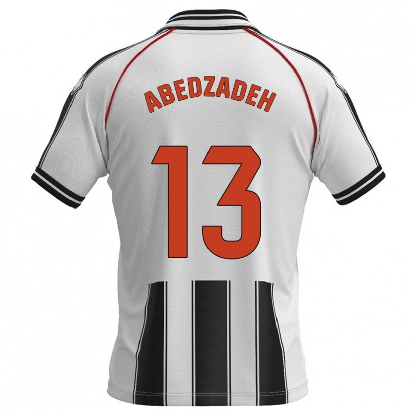 Danxen Dames Amir Abedzadeh #13 Wit Zwart Thuisshirt Thuistenue 2025/26 T-Shirt