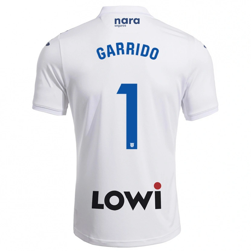 Danxen Dames Javi Garrido #1 Wit Marineblauw Thuisshirt Thuistenue 2025/26 T-Shirt