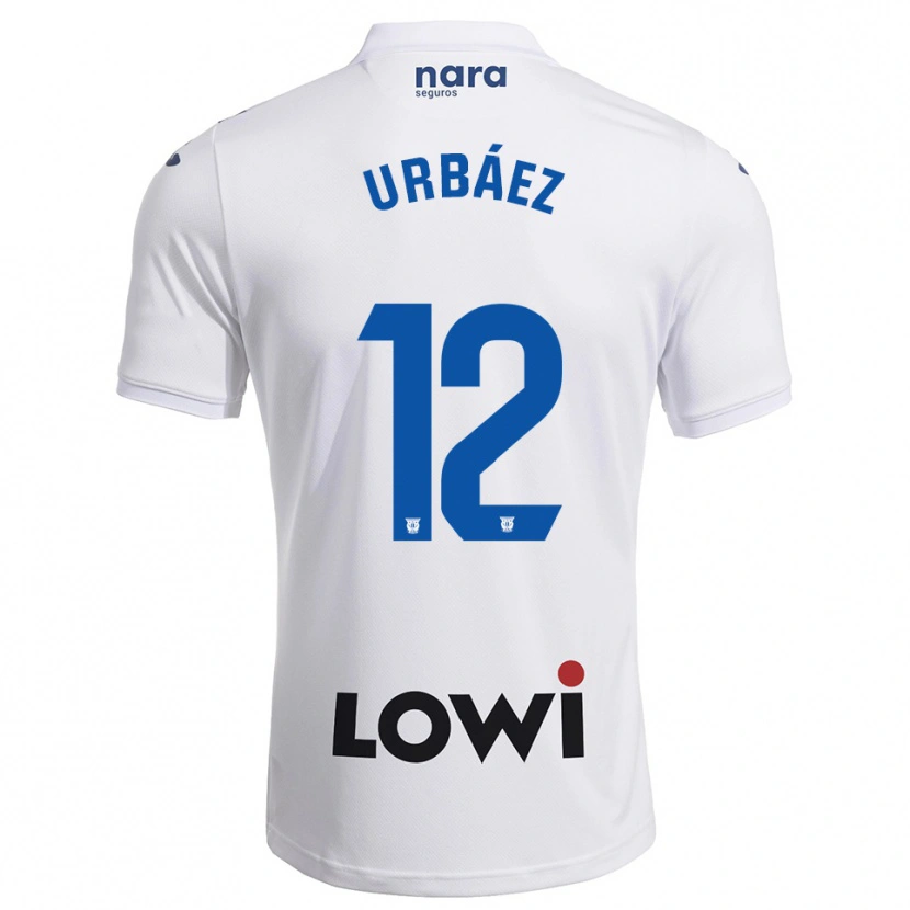 Danxen Dames Joao Urbáez #12 Wit Marineblauw Thuisshirt Thuistenue 2025/26 T-Shirt