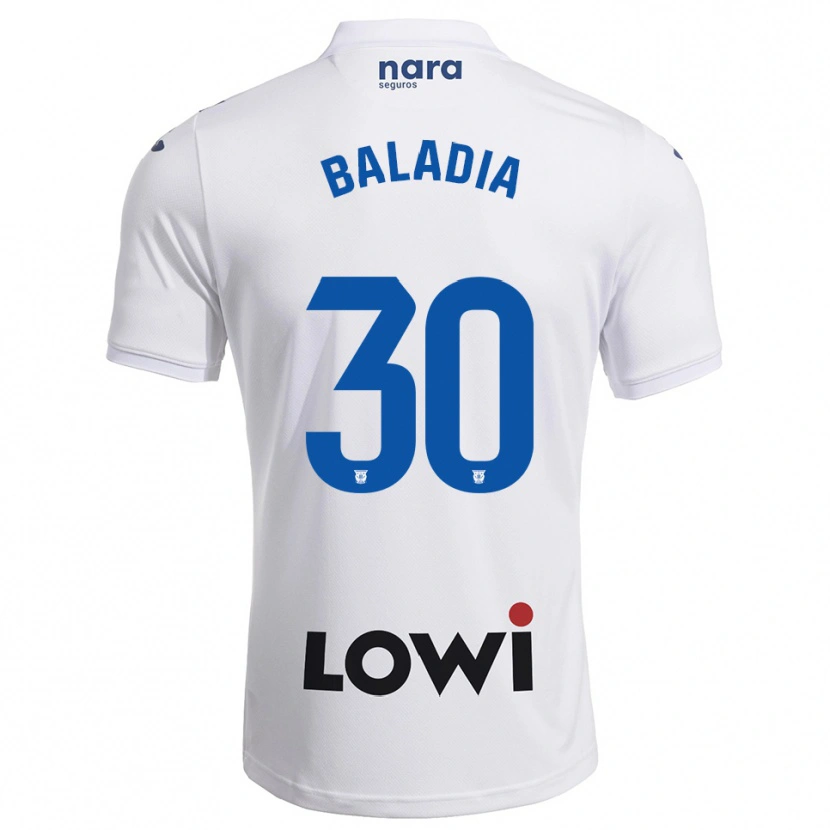 Danxen Dames David Baladia #30 Wit Marineblauw Thuisshirt Thuistenue 2025/26 T-Shirt