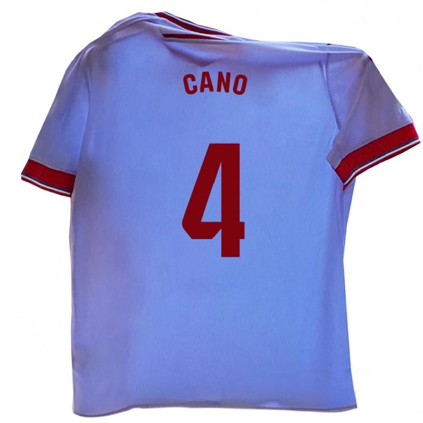 Danxen Dames Marcos Cano #4 Wit Rood Thuisshirt Thuistenue 2025/26 T-Shirt