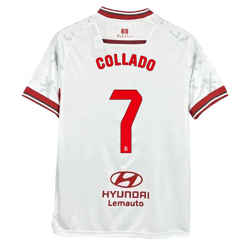 Danxen Dames Diego Collado #7 Wit Rood Thuisshirt Thuistenue 2025/26 T-Shirt