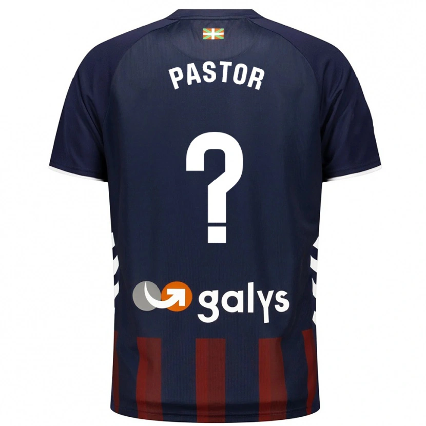 Danxen Dames Xavier Pastor #0 Marineblauw Rood Thuisshirt Thuistenue 2025/26 T-Shirt