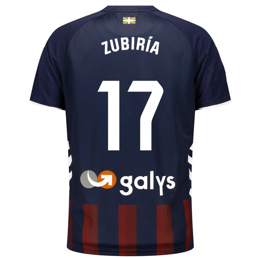 Danxen Dames Iker Zubiría #17 Marineblauw Rood Thuisshirt Thuistenue 2025/26 T-Shirt