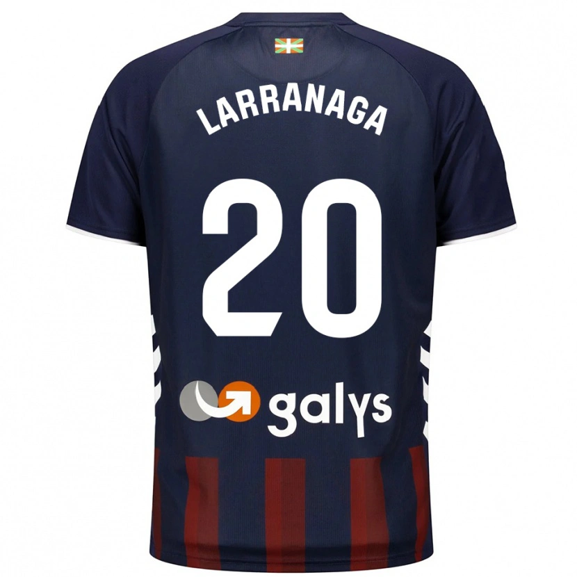 Danxen Dames Aitor Larrañaga #20 Marineblauw Rood Thuisshirt Thuistenue 2025/26 T-Shirt