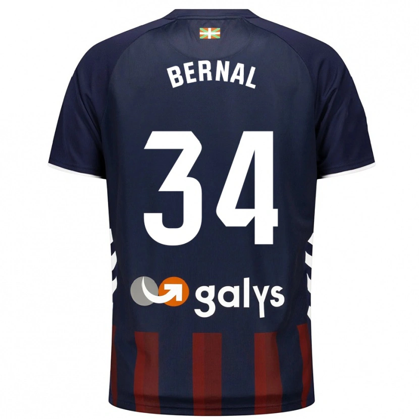 Danxen Dames Unax Bernal #34 Marineblauw Rood Thuisshirt Thuistenue 2025/26 T-Shirt