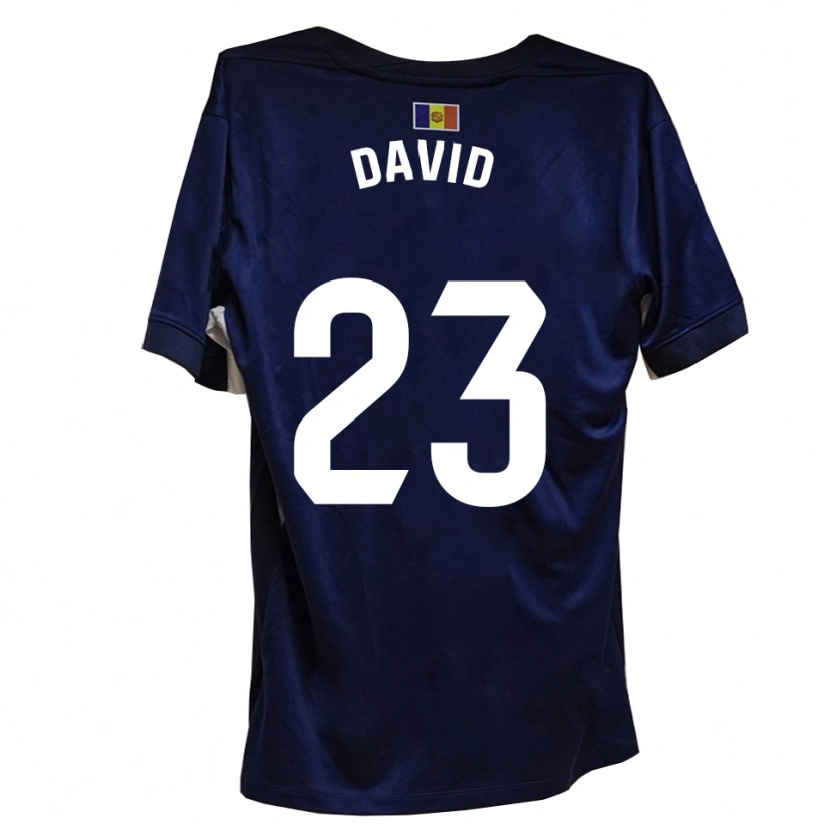 Danxen Dames David De La Fuente #23 Marineblauw Wit Thuisshirt Thuistenue 2025/26 T-Shirt