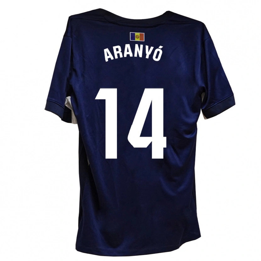 Danxen Dames Marc Aranyó #14 Marineblauw Wit Thuisshirt Thuistenue 2025/26 T-Shirt