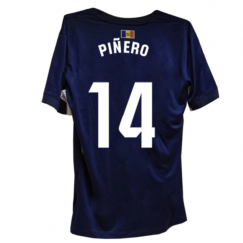Danxen Dames Roger Piñero #14 Marineblauw Wit Thuisshirt Thuistenue 2025/26 T-Shirt