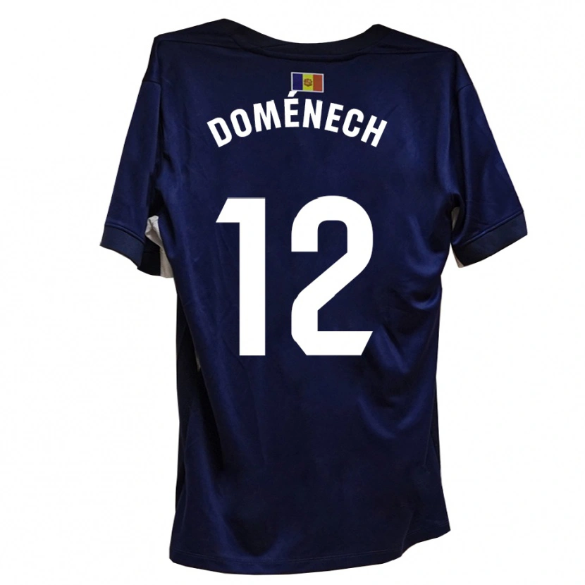 Danxen Dames Marc Doménech #12 Marineblauw Wit Thuisshirt Thuistenue 2025/26 T-Shirt