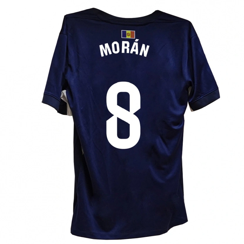 Danxen Dames Erik Morán #8 Marineblauw Wit Thuisshirt Thuistenue 2025/26 T-Shirt