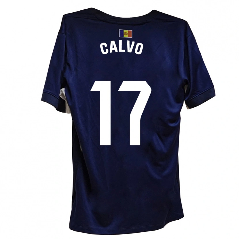 Danxen Dames Álex Calvo #17 Marineblauw Wit Thuisshirt Thuistenue 2025/26 T-Shirt