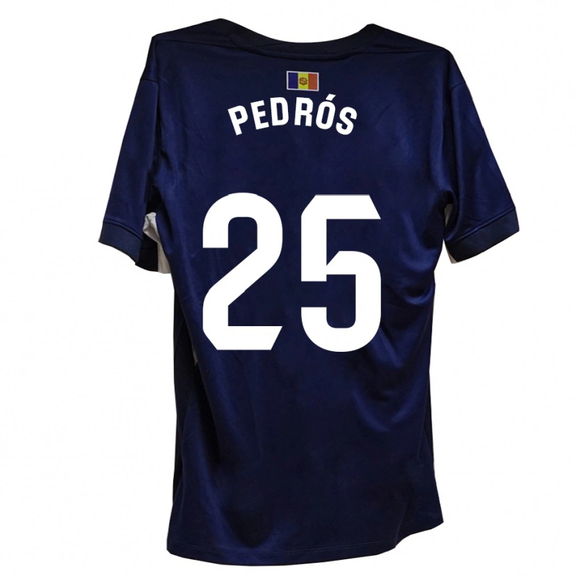 Danxen Dames Isaac Pedrós #25 Marineblauw Wit Thuisshirt Thuistenue 2025/26 T-Shirt