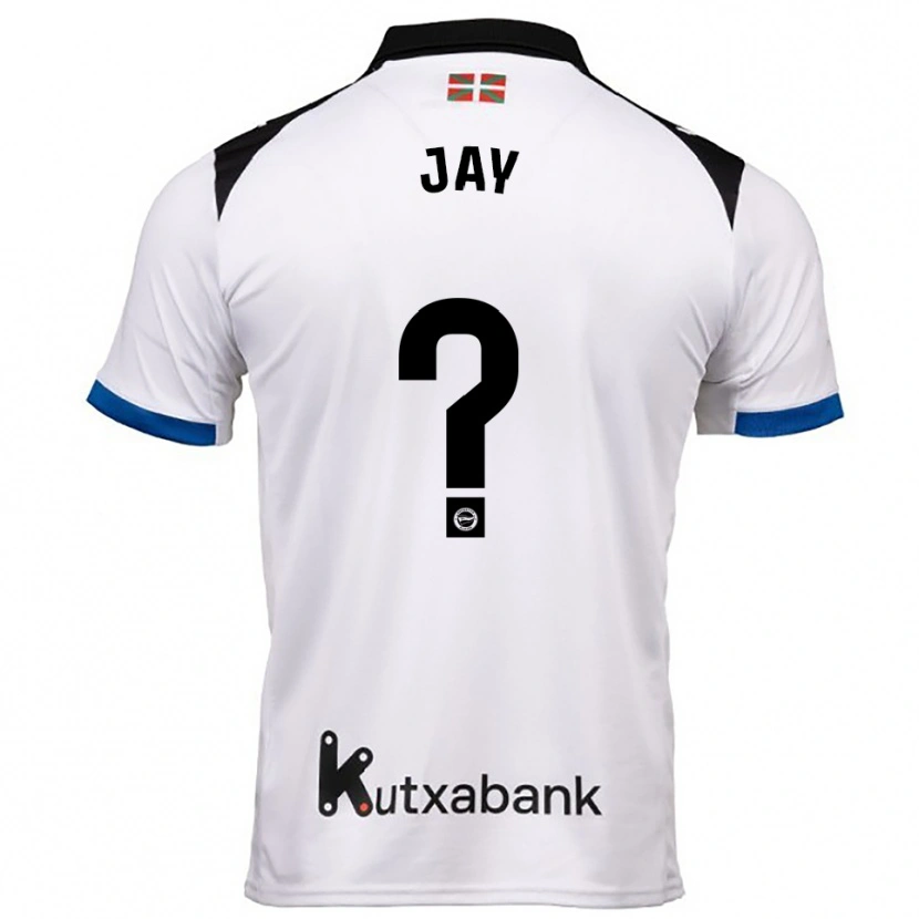 Danxen Dames Alejandro Jay #0 Wit Blauw Uitshirt Uittenue 2025/26 T-Shirt