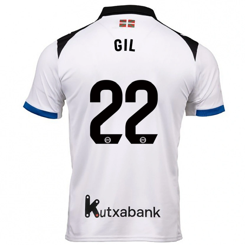 Danxen Dames Raquel Gil #22 Wit Blauw Uitshirt Uittenue 2025/26 T-Shirt